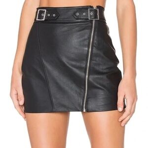 Capulet Stella Moto Skirt in Black